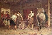 John Seymour Lucas After Culloden- Rebel Hunting, France oil painting artist